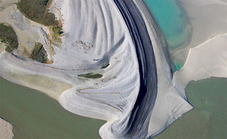 Photo d'un banc de sable