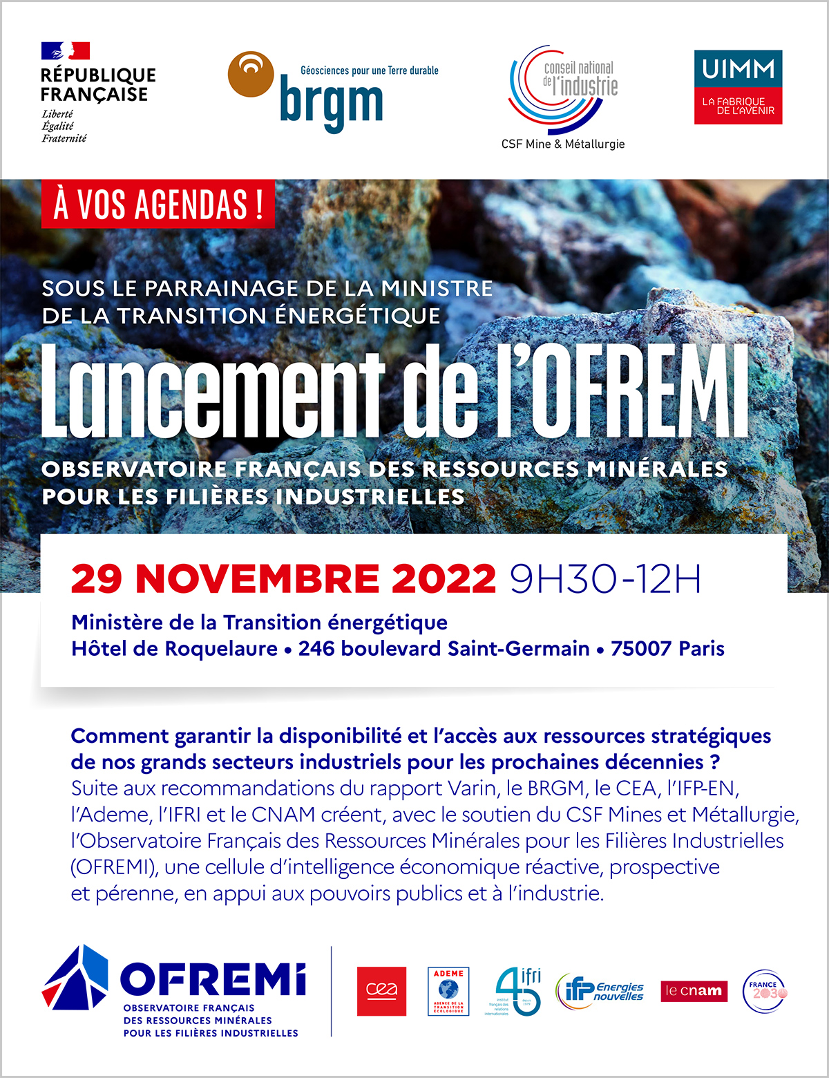 Lancement de l'OFREMI le 29 novembre !