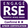 Engagé RSE. Modèle AFAQ 26000, confirmé * * - AFNOR Certification