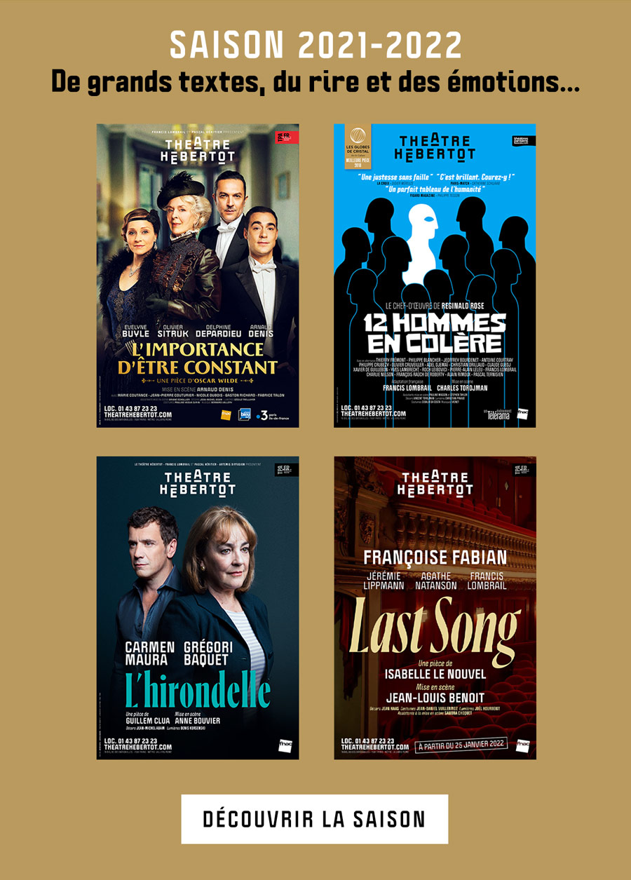 Saison 2021-2022 du théâtre Hébertot