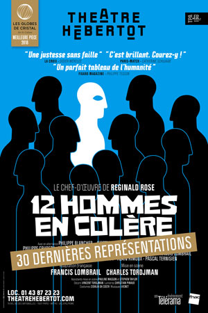 Affiche du spectacle : 12 Hommes en colère