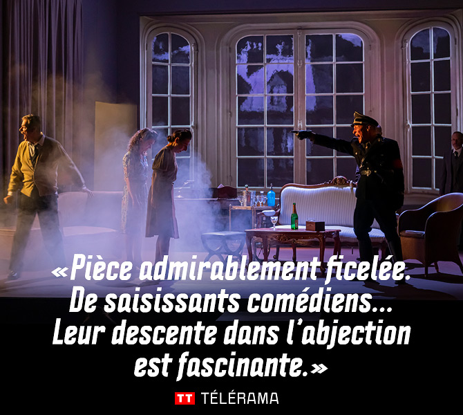 Pièce admirablement ficelée. De saisissants comédiens... Leur descente dans l'abjection est fascinante
