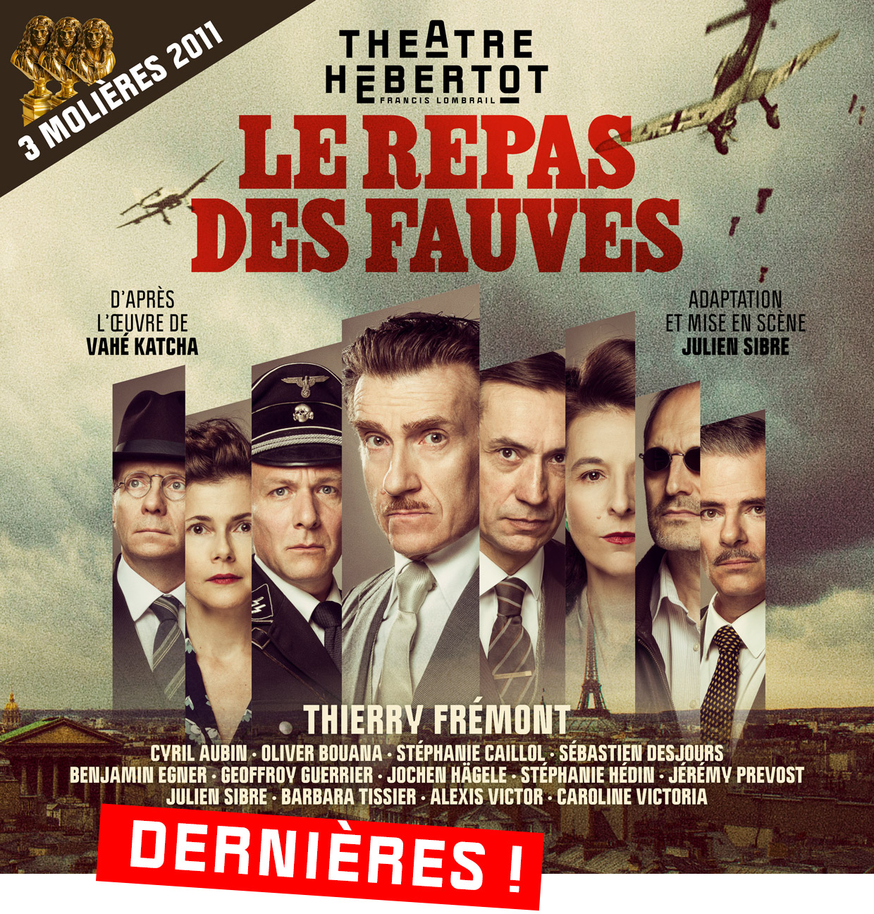 Affiche du spectacle : Le repas des fauves