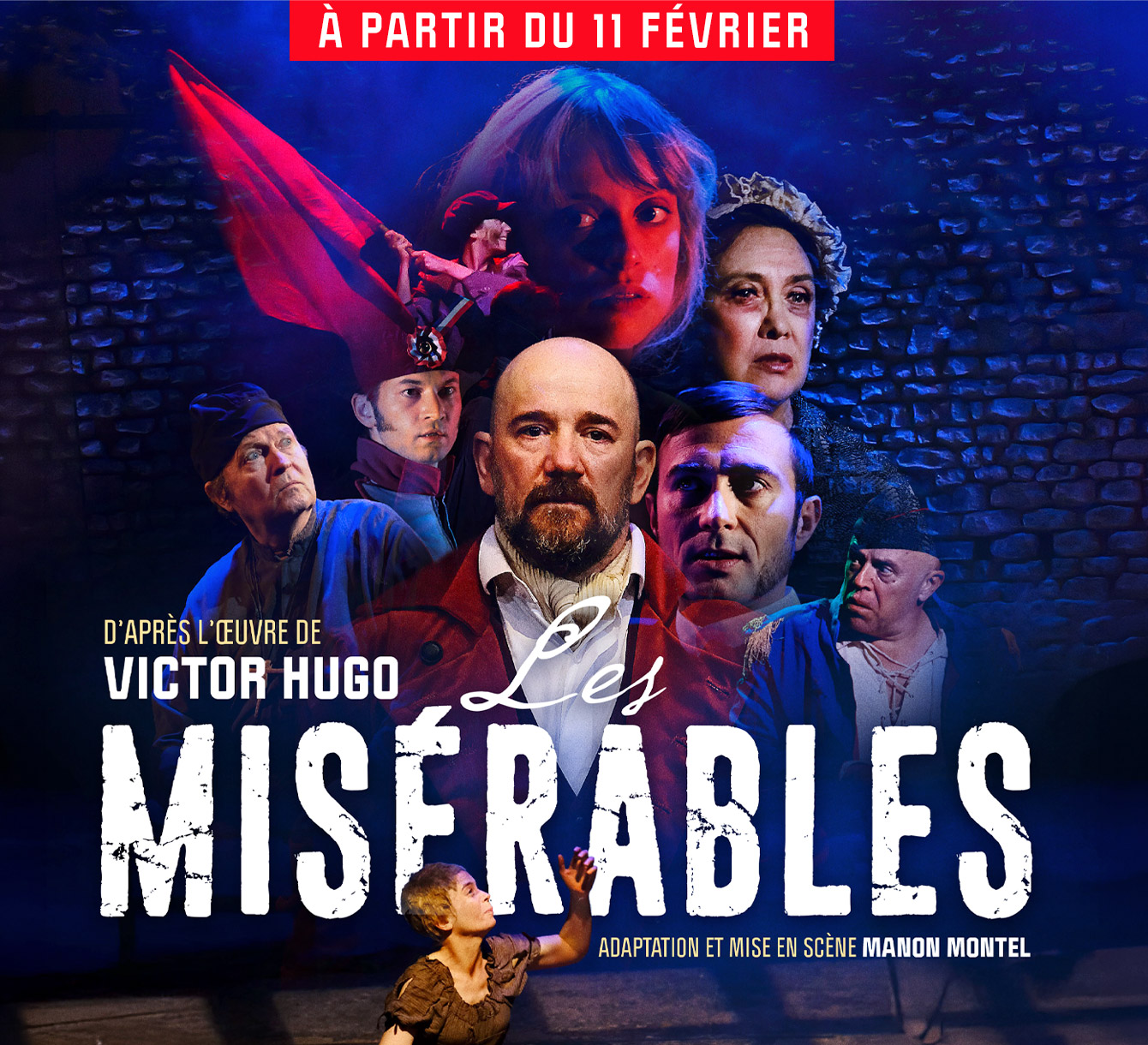 Affiche du spectacle : Les misérables