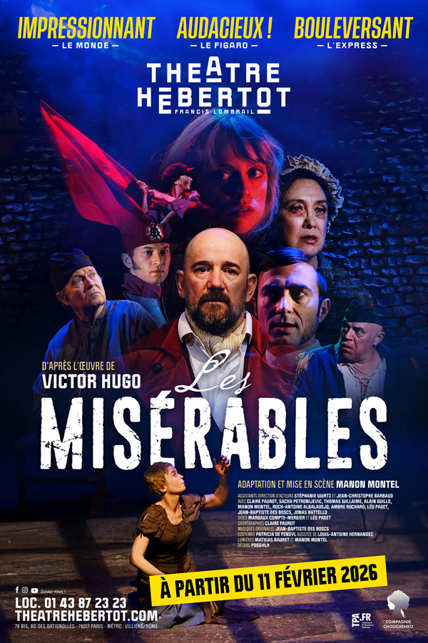 Affiche du spectacle : Les misérables