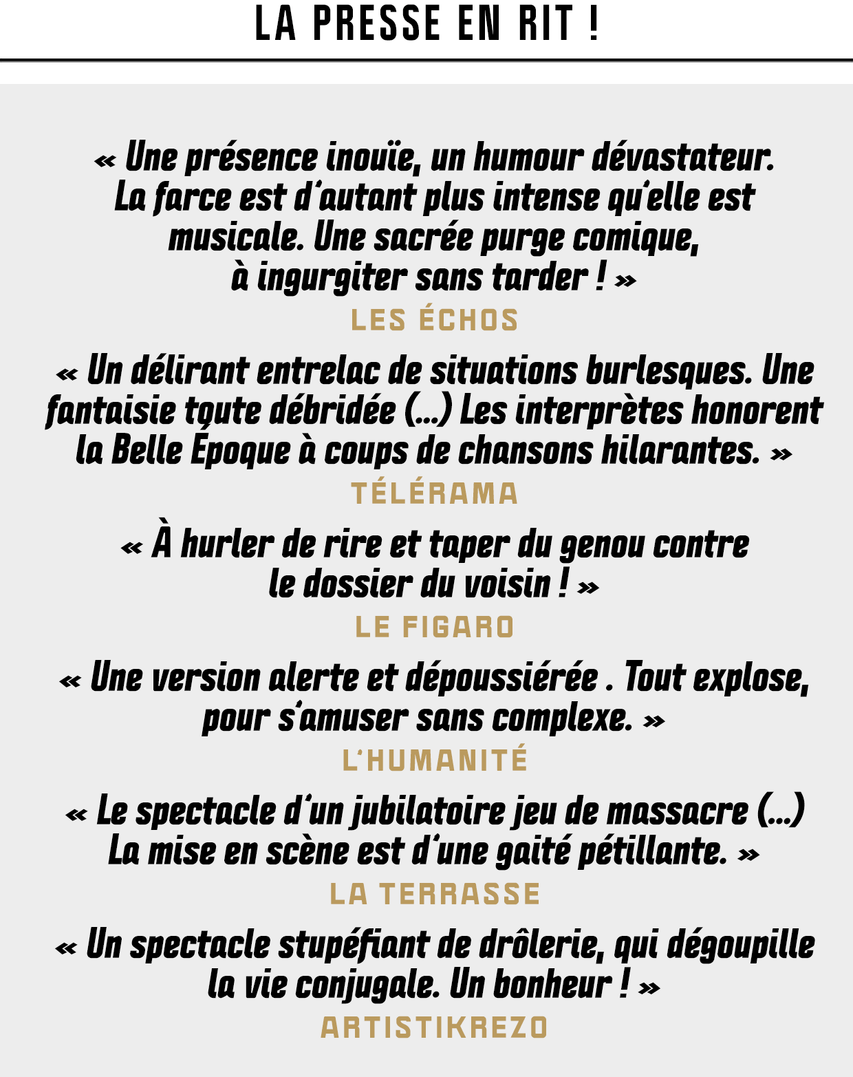 La presse en rit !