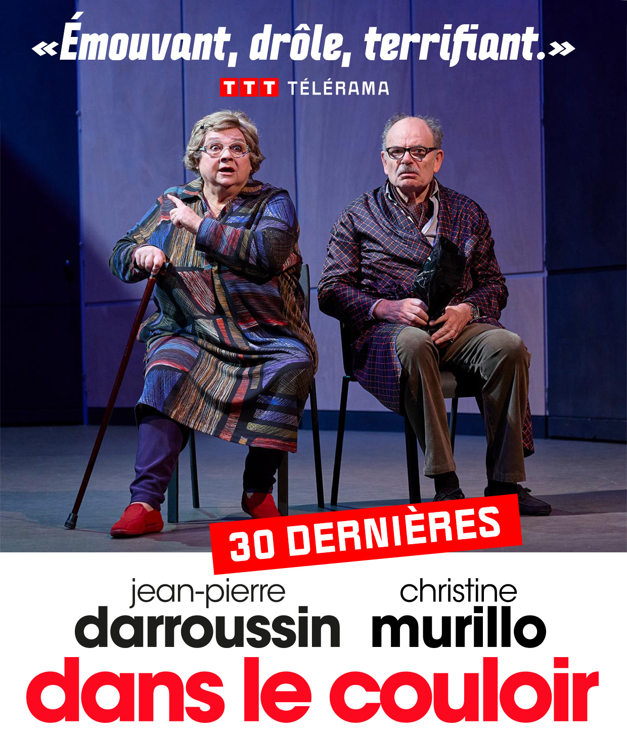 Affiche du spectacle : dans le couloir