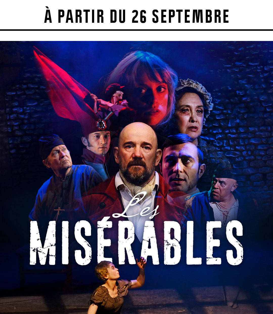 Affiche du spectacle : Les misérables