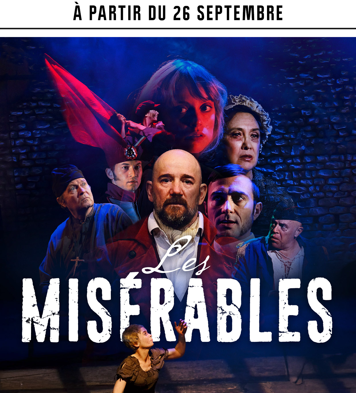 Affiche du spectacle : Les misérables