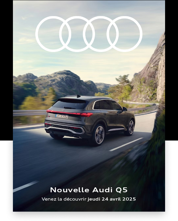 Nouvelle Audi Q5. Venez la découvrir jeudi 24 avril 2025.